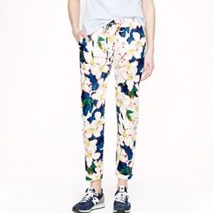 J. Crew Drawstring Floral Pants